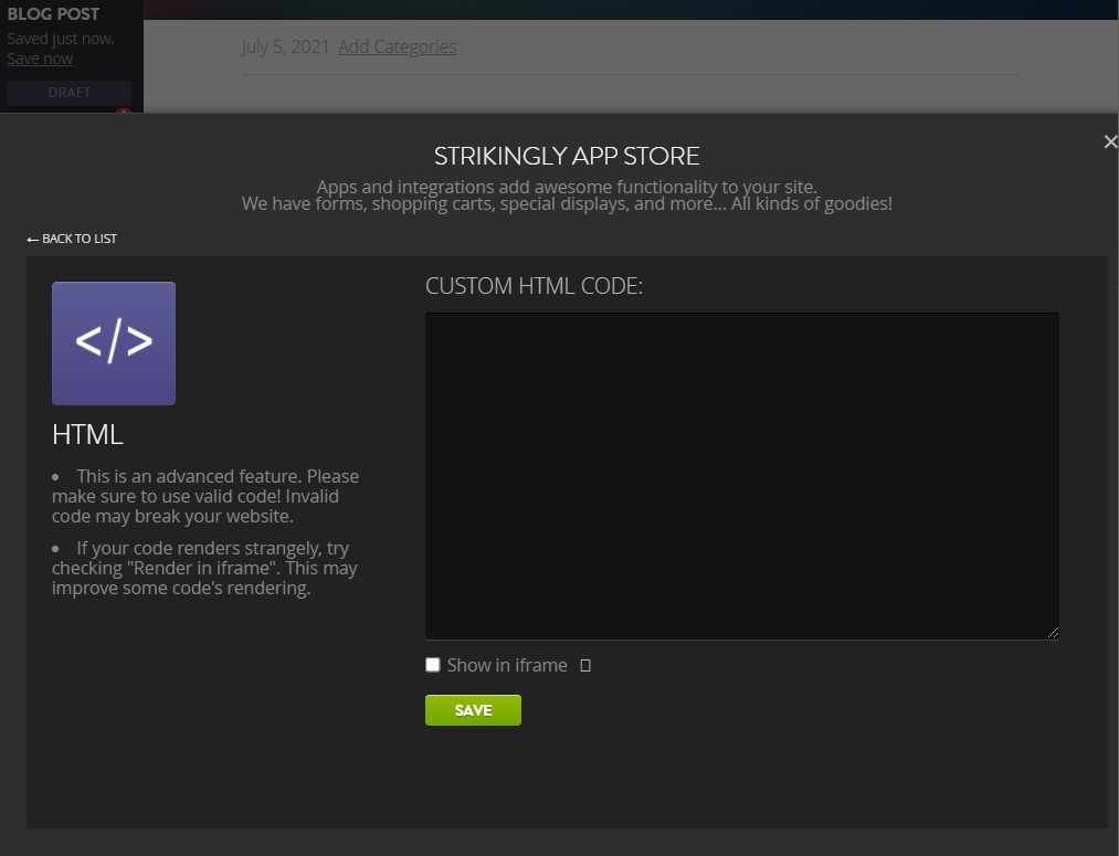 Image Taken from Strikingly Product. Image Taken from Strikingly Product.